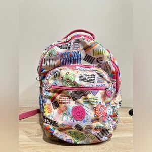 Girls Seoul Kipling Multicolor Backpack with Laptop Sleeve
